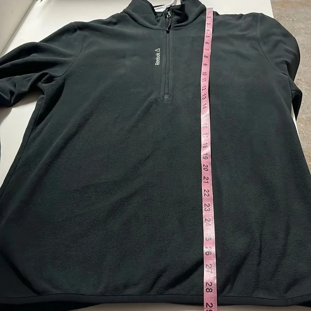 Men’s Reebok medium fleece half zip lightweight‎ camping hiking fall transition